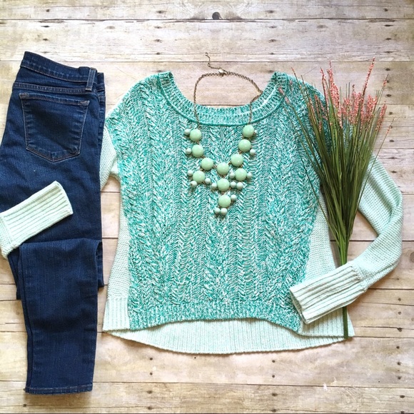 American Eagle Outfitters Sweaters - AE mint & turquoise marled pullover sweater